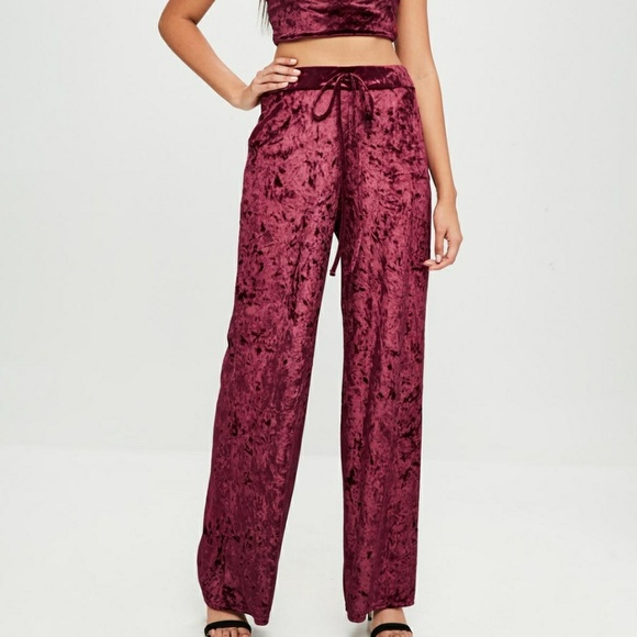 Nwt burgundy velvet set - Picture 3 of 4